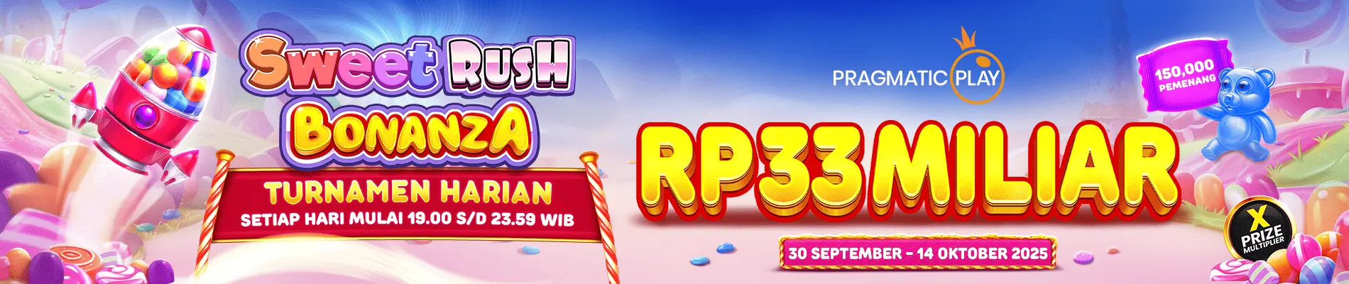 Pragmatic : Sweet Bonanza Rush Tournament